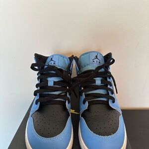 Air Jordan High-Top Sneakers in Blue and Black